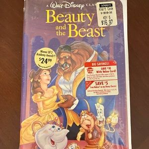 Vintage Sealed Disney Beauty and The Beast VHS New Tape